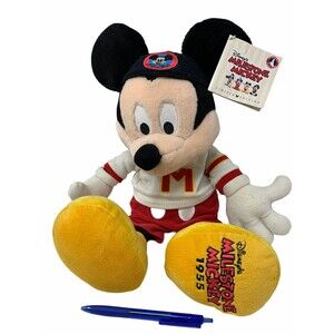 Disney Plush Milestone Mickey Mouse Mouseketeer Collectors Ltd Edition 20"
